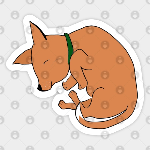 Sleepy Pup Sticker by Sparkleweather